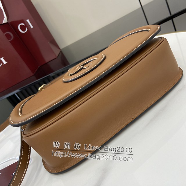 Gucci專櫃古馳最新款Blondie系列小號手提包原廠皮肩背女包 jh2144型號：815714